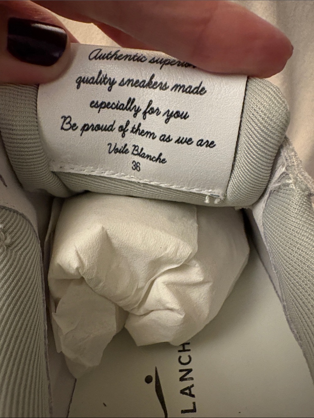 NWT VOILE BLANCHE Lana Fresh Metallic Sneaker in Ice-White - Picture 13 of 16